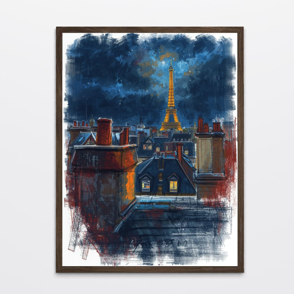 Pari watercolor - Poster